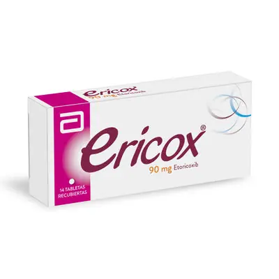 Ericox tabletas 90 mg caja x 14 unidades