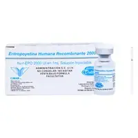 Eritropoyetina Humana Recombinante 2000 UI caja x 10 viales