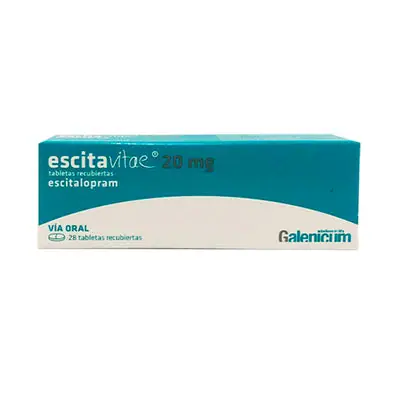 Escitavitae tabletas recubiertas 20 mg, caja x 28 unidades