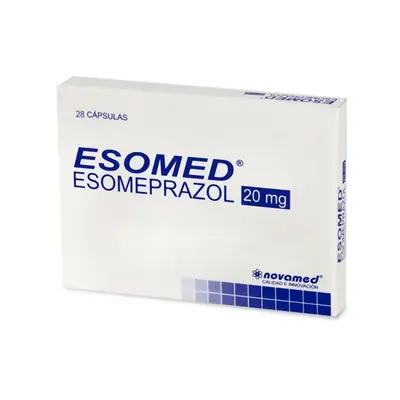 Esomed cápsulas 20 mg, caja x 28 unidades