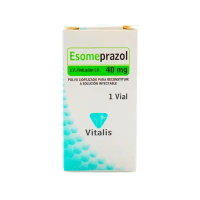 Esomeprazol 40 mg Vitalis, polvo para reconstituir (caja)