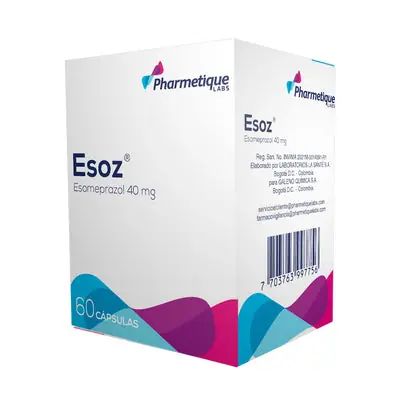 Esoz cápsulas 40 mg caja x 60 unidades