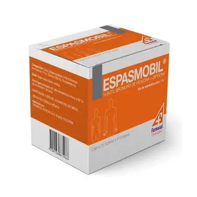 Espasmobil grageas 25 sobres caja x 4 unidades