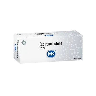Espironolactona Mk tabletas 100 mg caja x 30 unidades