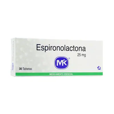 Espironolactona Mk tabletas 25 mg caja x 30 unidades