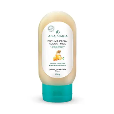 Espuma Facial Ana María Avena-Miel tubo 120 g