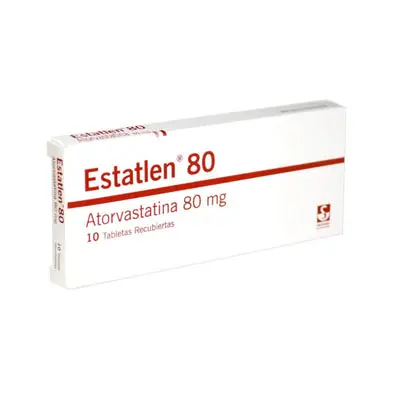 Estatlen tabletas 80 mg caja x 10 unidades