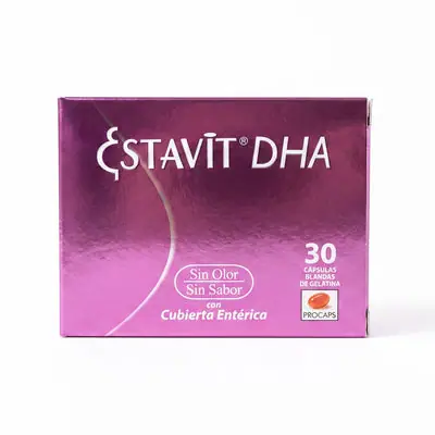 Estavit DHA cápsulas blandas, caja x 30 unidades