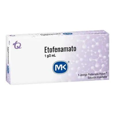 Etofenamato Mk jeringa prellenada 1 g caja 2 ml