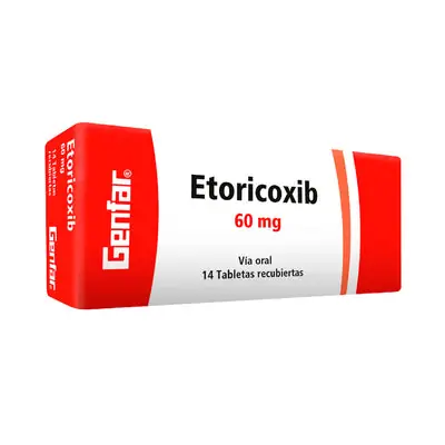 Etoricoxib Genfar tabletas 60 mg, caja x 14 unidades