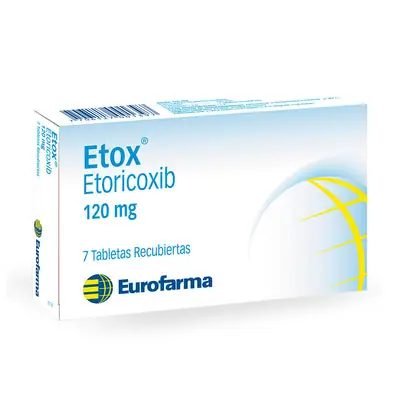 Etox tabletas 120 mg caja x 7 unidades