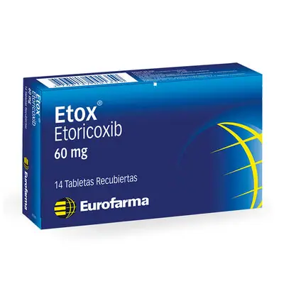 Etox tabletas 60 mg caja x 14 unidades