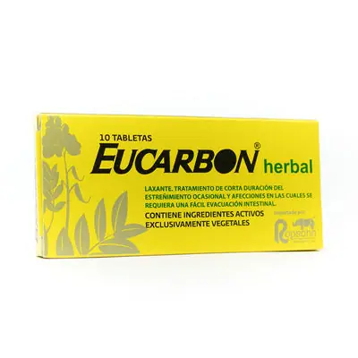 Eucarbon Herbal tabletas caja x 10 unidades