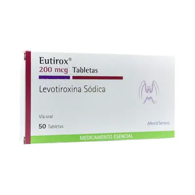 Eutirox tabletas 200 mcg Merck caja x 50 unidades