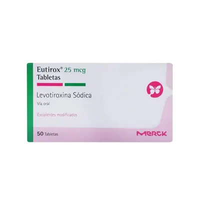 Eutirox tabletas 25 mcg Merck caja x 50 unidades