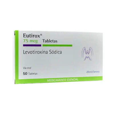 Eutirox tabletas 75 mcg Merck caja x 50 unidades