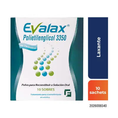 Evalax sobres caja x 10 unidades