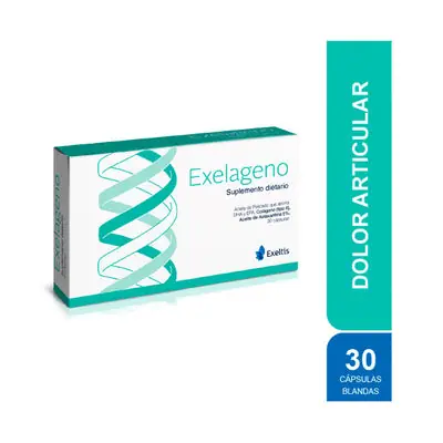 Exelageno cápsulas 100 mg/200 mg, caja x 30 unidades