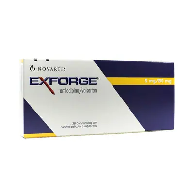 Exforge Comprimidos 5/80 mg caja x 28 unidades