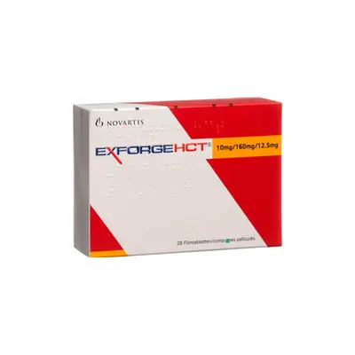 Exforge HCT Comprimidos 10/160/12.5 mg caja x 28 unidades