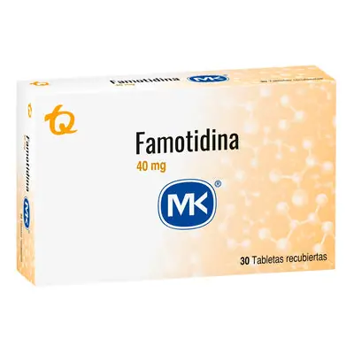 Famotidina Mk tabletas 40 mg caja x 30 unidades