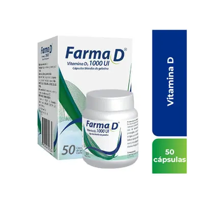 Farma D cápsulas 1000 UI frasco x 50 unidades