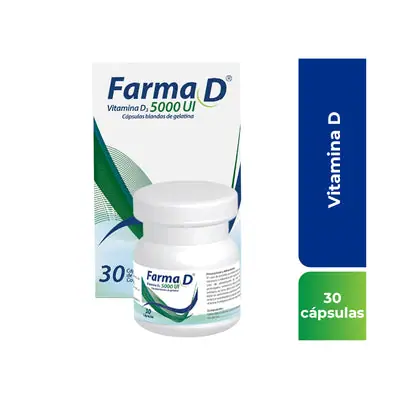 Farma D cápsulas 5000 UI frasco x 30 unidades