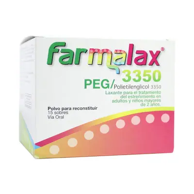 Farmalax 3350 PEG Polvo para Solución Oral caja x 15 sobres