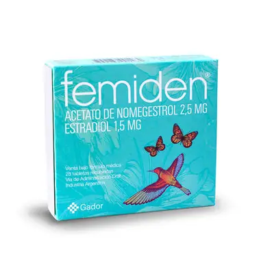 Femiden tabletas 2.5/1.5 mg, caja x 28 unidades (Gador)