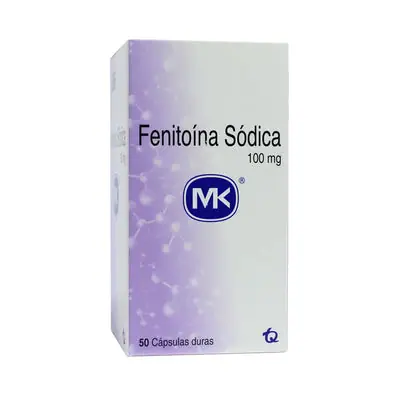 Fenitoína Sódica 100 mg frasco x 50 cápsulas