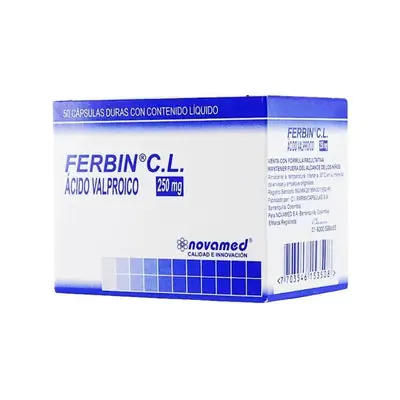 Ferbin cápsulas 250 mg, caja x 50 unidades