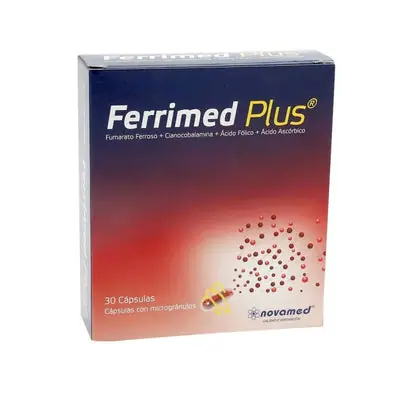 Ferrimed Plus cápsulas, caja x 30 unidades