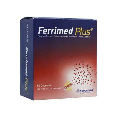 Ferrimed Plus cápsulas, caja x 60 unidades