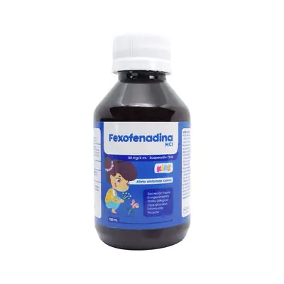 Fexofenadina Memphis suspensión oral 30 mg/5 ml frasco 120 ml