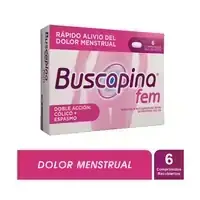 Fin-espam Fem tabletas 20 mg/400 mg, caja x 10 unidades