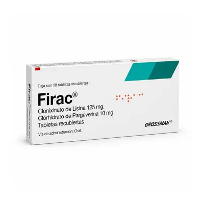 Firac tabletas recubiertas 125/10 mg caja x 10 unidades
