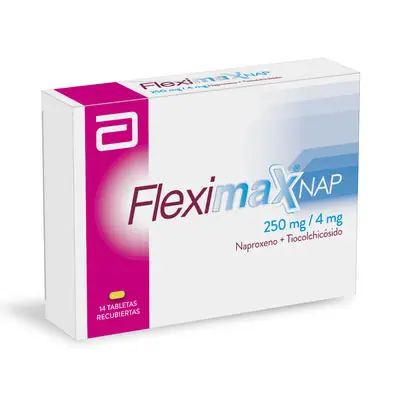 Fleximax Nap tabletas 250 mg/4 mg, caja x 14 unidades