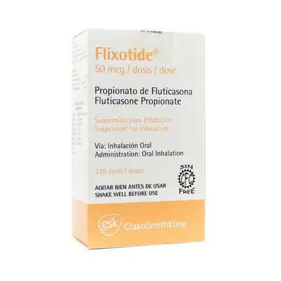 Flixotide inhalador 50 mcg, 120 disparos