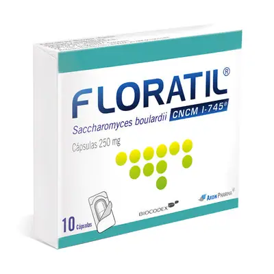 Floratil cápsulas 250 mg, caja x 10 unidades