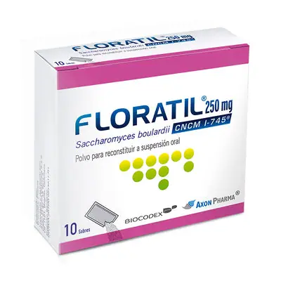 Floratil polvo 250 mg, caja x 10 sobres
