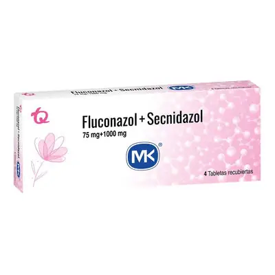 Fluconazol + secnidazol Mk tabletas 75 mg/1 g caja x 4 unidades
