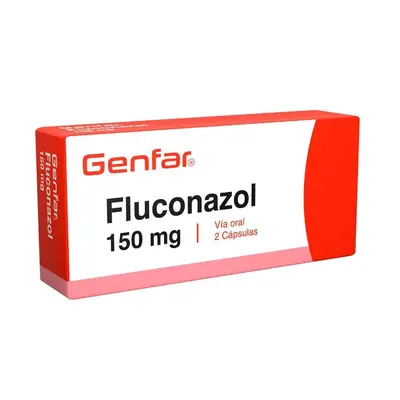 Fluconazol Genfar cápsulas 150 mg, caja x 2 unidades