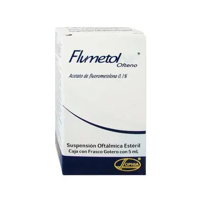 Flumetol NF (fluorometolona) gotas oftálmicas caja 5 ml
