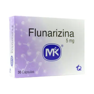 Flunarizina 5 mg caja x 30 tabletas