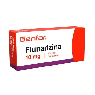 Flunarizina Genfar tabletas 10 mg, caja x 30 unidades