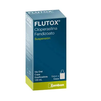 Flutox suspensión sabor coco Zambon, caja 120 ml