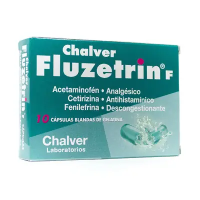 Fluzetrin f Cbg Cápsula caja x 10 unidades