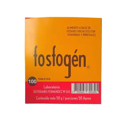 Fosfogen tabletas caja x 100 unidades