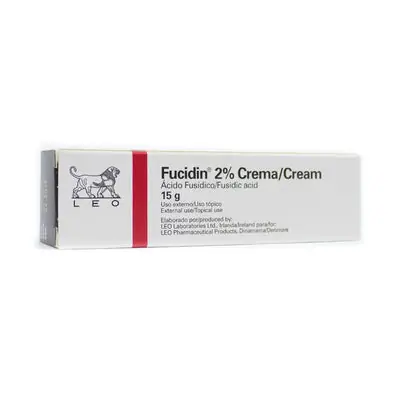 Fucidin crema 2 %, caja con 15 g