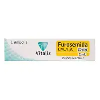 Furosemida 20 mg/2 ml caja x 100 ampollas